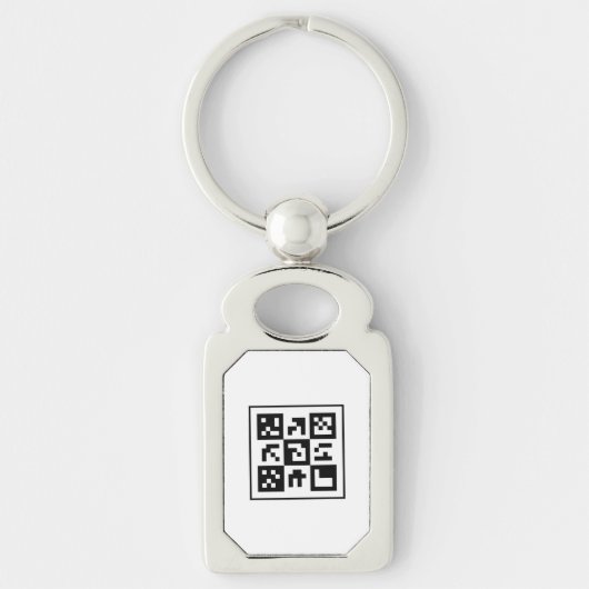 qr Code Schlüsselanhänger (Vorderseite)