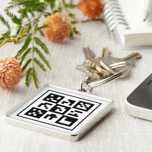 qr Code Schlüsselanhänger (Seite)