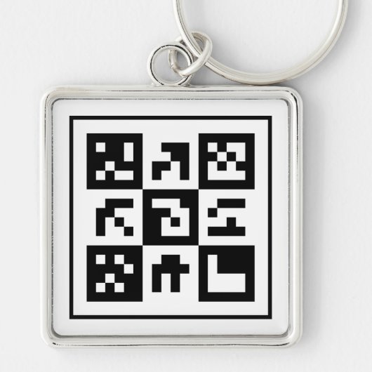 qr Code Schlüsselanhänger (Vorne)