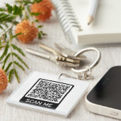 QR Code Schlüsselanhänger Geschenk Scan Ich Person (Vorderseite rechts)