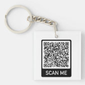 QR Code Schlüsselanhänger Geschenk Scan Ich Person (Vorderseite)