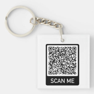 QR Code Schlüsselanhänger Geschenk Scan Ich Person