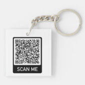 QR Code Schlüsselanhänger Geschenk Scan Ich Person (Rückseite)