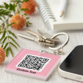 QR-Code-Schlüsselanhänger Schlüsselanhänger (Vorderseite rechts)