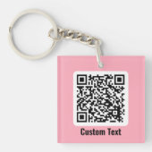 QR-Code-Schlüsselanhänger Schlüsselanhänger (Vorderseite)