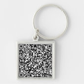 QR-Code-Schlüsselanhänger Schlüsselanhänger (Vorne)