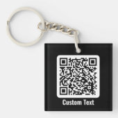 QR-Code-Schlüsselanhänger Schlüsselanhänger (Vorderseite)
