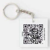 QR-Code-Schlüsselanhänger Schlüsselanhänger (Vorderseite)