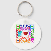QR-Code-Schlüsselanhänger Schlüsselanhänger (Vorderseite)