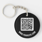 QR-Code-Schlüsselanhänger Schlüsselanhänger (Vorderseite)