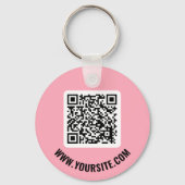 QR-Code-Schlüsselanhänger Schlüsselanhänger (Vorderseite)