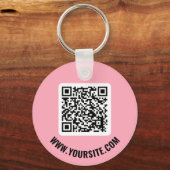 QR-Code-Schlüsselanhänger Schlüsselanhänger (Vorderseite)