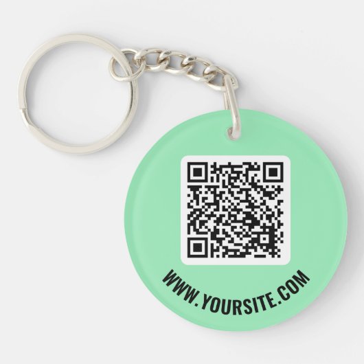 QR-Code-Schlüsselanhänger Schlüsselanhänger (Vorderseite)