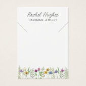 QR-Code-Schmuck-Blumen-Halsketten-Displaykarte (Vorderseite)