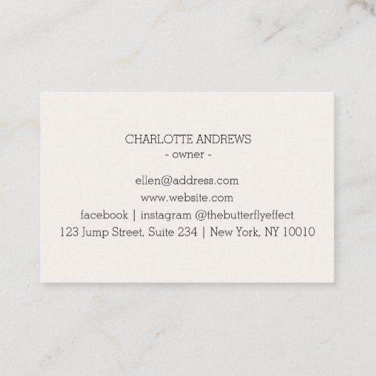 QR-Code, Schönheit, Logo, Linie Art Black Visitenkarte (Rückseite)