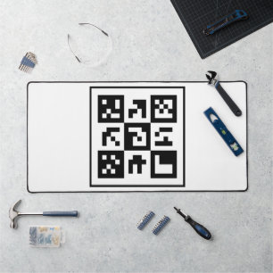 qr Code Schreibtischunterlage