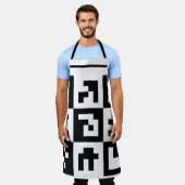 qr Code Schürze (Getragen)