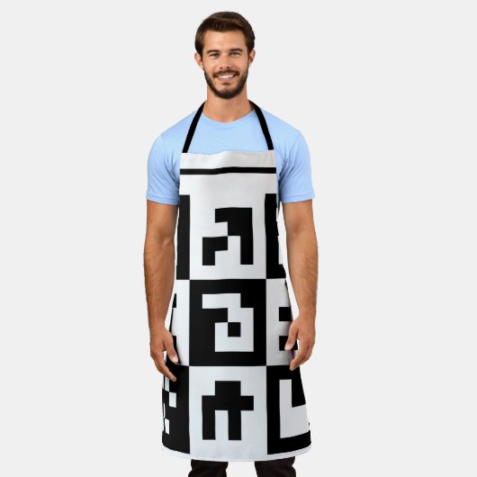 qr Code Schürze (Getragen)