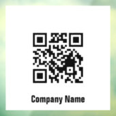 QR-Code Schwarz-Weiß-Geschäftsvorlage Fensteraufkleber (Blatt 3)
