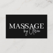 QR-Code Schwarz-weiß Visitenkarte (Vorderseite)