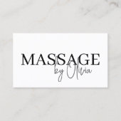 QR-Code Schwarz-weiß Visitenkarte (Vorderseite)