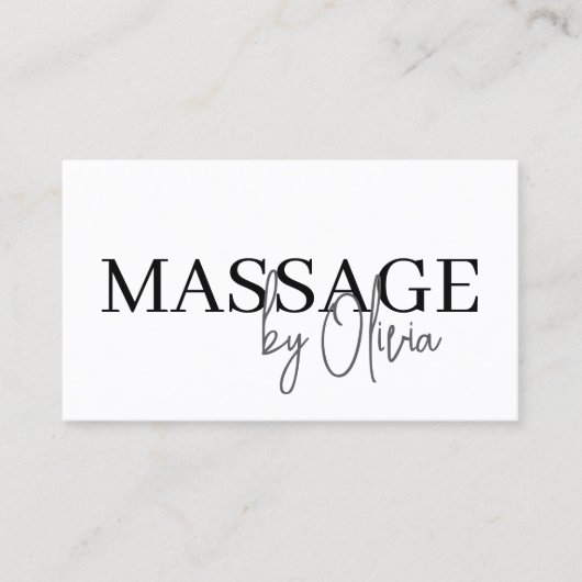 QR-Code Schwarz-weiß Visitenkarte (Vorderseite)