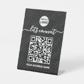 QR-Code | Schwarzer Scan des Logos für die Verbind Sockelschild (Vorderseite)