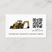 QR-Code Schwermaschinenbauunternehmen Visitenkarte (Rückseite)
