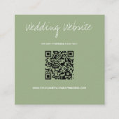 QR-Code-Seite für Hochzeiten Begleitkarte (Vorderseite)