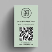 QR-Code-Seite für moderne Werbebotschaften Visitenkarte