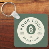 QR-Code-Seite Grün für das individuell anpassbare Schlüsselanhänger (Vorderseite)