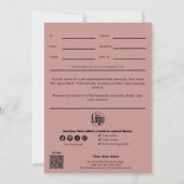 QR Code Services Hinweis August Geschenkgutschein (Rückseite)