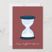 QR Code Services Hinweis August Geschenkgutschein (Vorderseite)