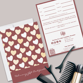 QR Code Services Hinweis Februar Geschenkgutschein