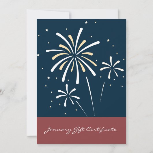 QR Code Services Hinweis Januar Geschenkgutschein (Vorderseite)