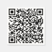 Qr-Code Serviette (Vorderseite)