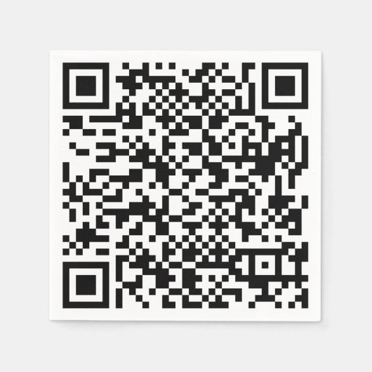 Qr-Code Serviette (Vorderseite)