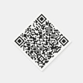 Qr-Code Serviette (Ecke)