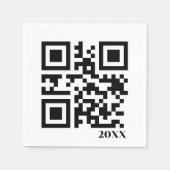 QR-Code Serviette (Vorderseite)