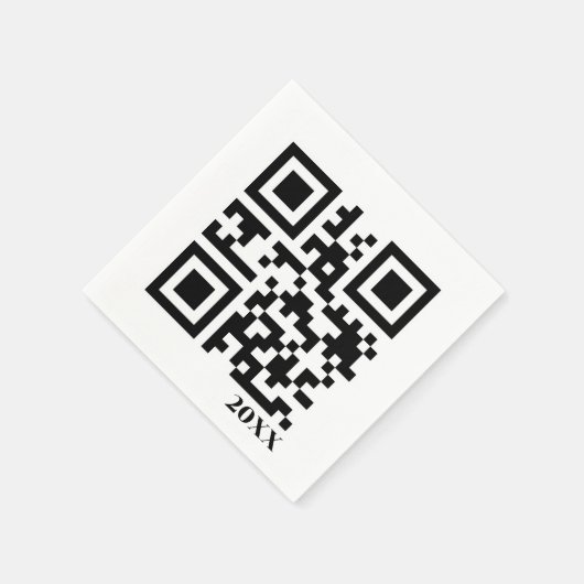 QR-Code Serviette (Ecke)