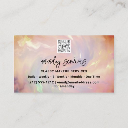 QR-Code-Shop-Rose für das Logo Visitenkarte (Rückseite)