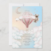 QR Code Sie ist auf Cloud Nine Dreamy Baby Shower Einladung (Vorderseite)
