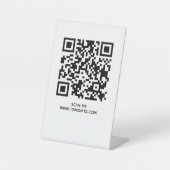 QR-CODE-SIGN FÜR UNTERNEHMEN - NUTZEN SIE HIER DEN SOCKELSCHILD (Vorderseite)