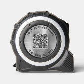 QR Code Silver Maßband (Vorderseite)