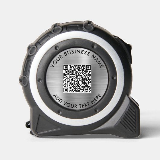 QR Code Silver Maßband (Vorderseite)