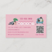 QR-Code Sitzplatz, Hundeschliff, Erziehung Visitenkarte (Rückseite)