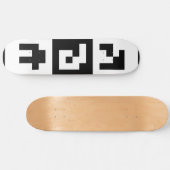 qr Code Skateboard (Horizontal)