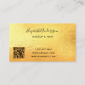 QR-Code-Skript für den Gold-Glitzer Visitenkarte (Rückseite)