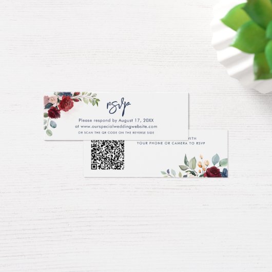 QR-Code-Skript für die Hochzeit der RSVP-Karte für (Schreibtisch)