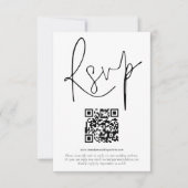 QR Code Skript Hochzeit RSVP Einladung (Vorderseite)